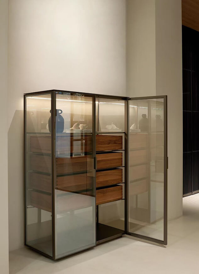 italian glass cabinet Luce-C4-1-1