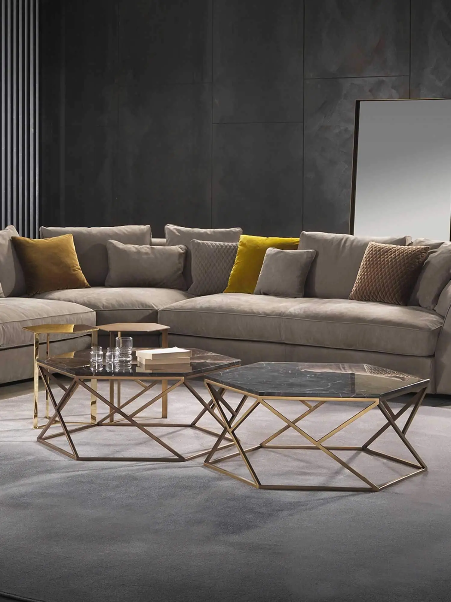 Lomacasa Marelli Clip Hexagonal Coffee Table Galleria 1-1