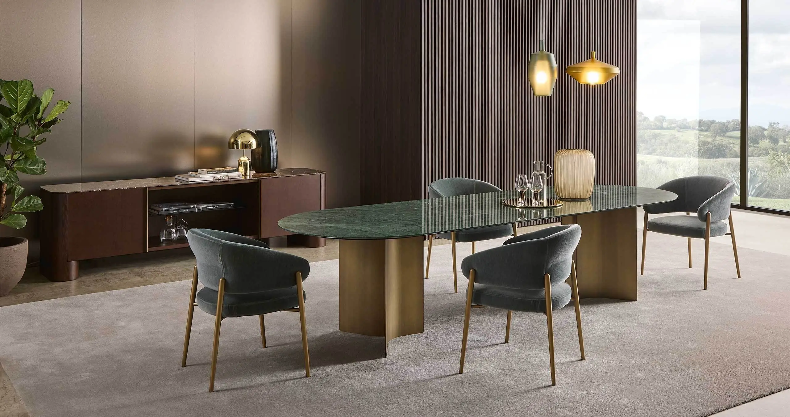 Lomacasa Marelli Wave Dining Table Galleria 1-2