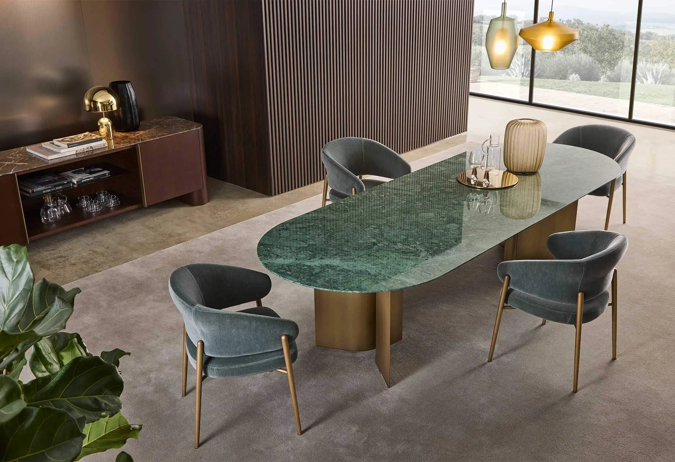 Lomacasa Marelli Wave Dining Table Galleria 1-3